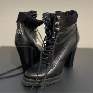 BCBG Leather Maude Bootie